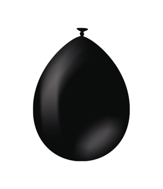 Zwarte ballonnen 25 stuks 30cm