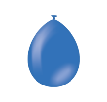 Blauwe ballonnen 25 stuks 30cm