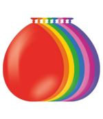 Multikleur ballonnen 25 stuks 30cm