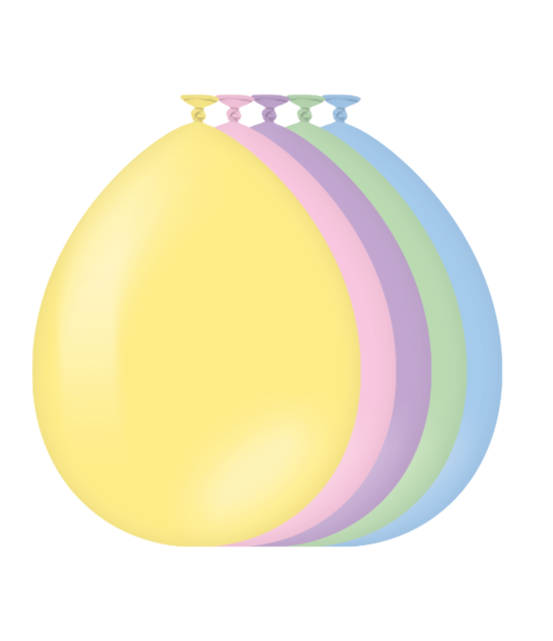 Pastel Mix ballonnen 25 stuks 30cm