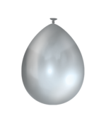 Metallic Zilveren ballonnen 10 stuks 30cm