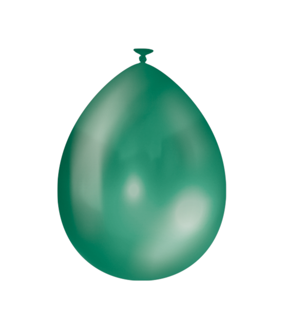 Metallic Groene ballonnen 10 stuks 30cm