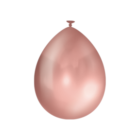 Metallic Rose Gouden ballonnen 50 stuks 30cm