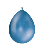 Metallic Blauwe ballonnen 50 stuks 30cm