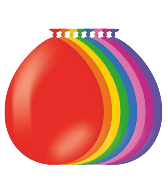 Multikleur ballonnen 50 stuks 30cm Multikleur ballonnen 50 stuks 30cm
