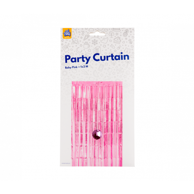 Deurgordijn Baby Roze 2x1 meter