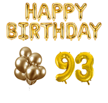 93 jaar Verjaardag Versiering Ballon Pakket Goud