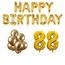 Feest-vieren 88 jaar Verjaardag Versiering Ballon Pakket Goud Feest-vieren 88 jaar Verjaardag Versiering Ballon Pakket Goud