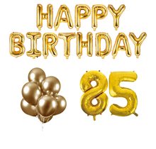 85 jaar Verjaardag Versiering Ballon Pakket Goud
