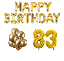 83 jaar Verjaardag Versiering Ballon Pakket Goud