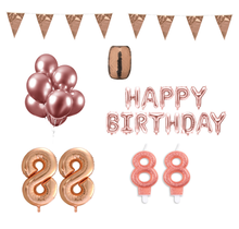 88 jaar Verjaardag Versiering Pakket Rosé Goud