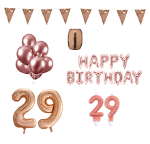 29 jaar Verjaardag Versiering Pakket Rosé Goud