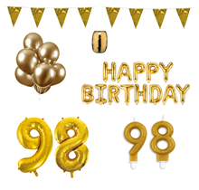 98 jaar Verjaardag Versiering Pakket Goud