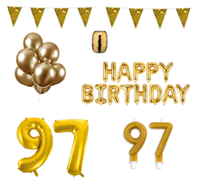 97 jaar Verjaardag Versiering Pakket Goud