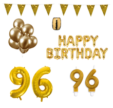 96 jaar Verjaardag Versiering Pakket Goud