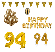 94 jaar Verjaardag Versiering Pakket Goud