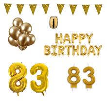 83 jaar Verjaardag Versiering Pakket Goud