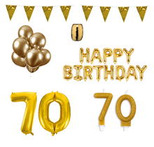 70 jaar Verjaardag Versiering Pakket Goud