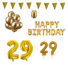 29 jaar Verjaardag Versiering Pakket Goud