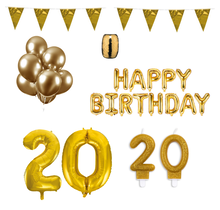 20 jaar Verjaardag Versiering Pakket Goud