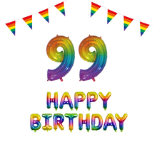 99 jaar Verjaardag Versiering Pakket Regenboog