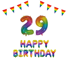29 jaar Verjaardag Versiering Pakket Regenboog