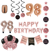 98 jaar Verjaardag Versiering Pakket Rose Gold