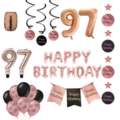 97 jaar Verjaardag Versiering Pakket Rose Gold