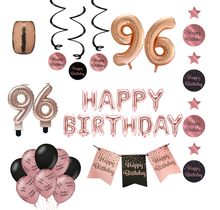 96 jaar Verjaardag Versiering Pakket Rose Gold