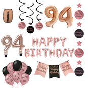 94 jaar Verjaardag Versiering Pakket Rose Gold
