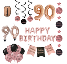90 jaar Verjaardag Versiering Pakket Rose Gold