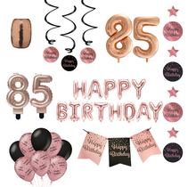 85 jaar Verjaardag Versiering Pakket Rose Gold