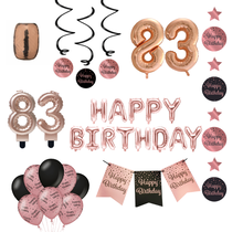 83 jaar Verjaardag Versiering Pakket Rose Gold