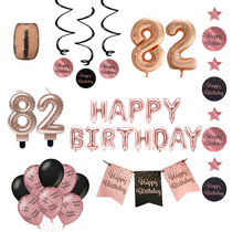82 jaar Verjaardag Versiering Pakket Rose Gold