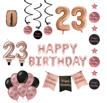 23 jaar Verjaardag Versiering Pakket Rose Gold