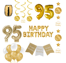 95 jaar Verjaardag Versiering Pakket Gold