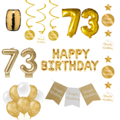 73 jaar Verjaardag Versiering Pakket Gold 73 jaar Verjaardag Versiering Pakket Gold