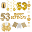 Feest-vieren 53 jaar Verjaardag Versiering Pakket Gold Feest-vieren 53 jaar Verjaardag Versiering Pakket Gold