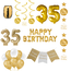 Feest-vieren 35 jaar Verjaardag Versiering Pakket Gold Feest-vieren 35 jaar Verjaardag Versiering Pakket Gold