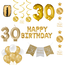 Feest-vieren 30 jaar Verjaardag Versiering Pakket Gold Feest-vieren 30 jaar Verjaardag Versiering Pakket Gold
