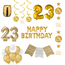 Feest-vieren 23 jaar Verjaardag Versiering Pakket Gold Feest-vieren 23 jaar Verjaardag Versiering Pakket Gold