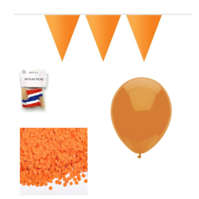 EK of WK Versiering Oranje Pakket