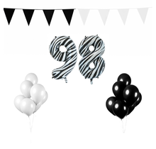 98 jaar Verjaardag Versiering Pakket Zebra