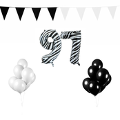 97 jaar Verjaardag Versiering Pakket Zebra 97 jaar Verjaardag Versiering Pakket Zebra
