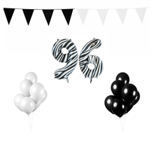 96 jaar Verjaardag Versiering Pakket Zebra