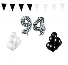 94 jaar Verjaardag Versiering Pakket Zebra