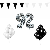 92 jaar Verjaardag Versiering Pakket Zebra