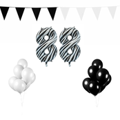 88 jaar Verjaardag Versiering Pakket Zebra