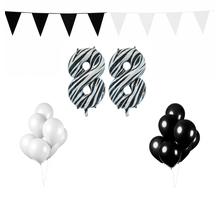 88 jaar Verjaardag Versiering Pakket Zebra