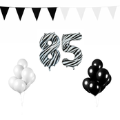 85 jaar Verjaardag Versiering Pakket Zebra